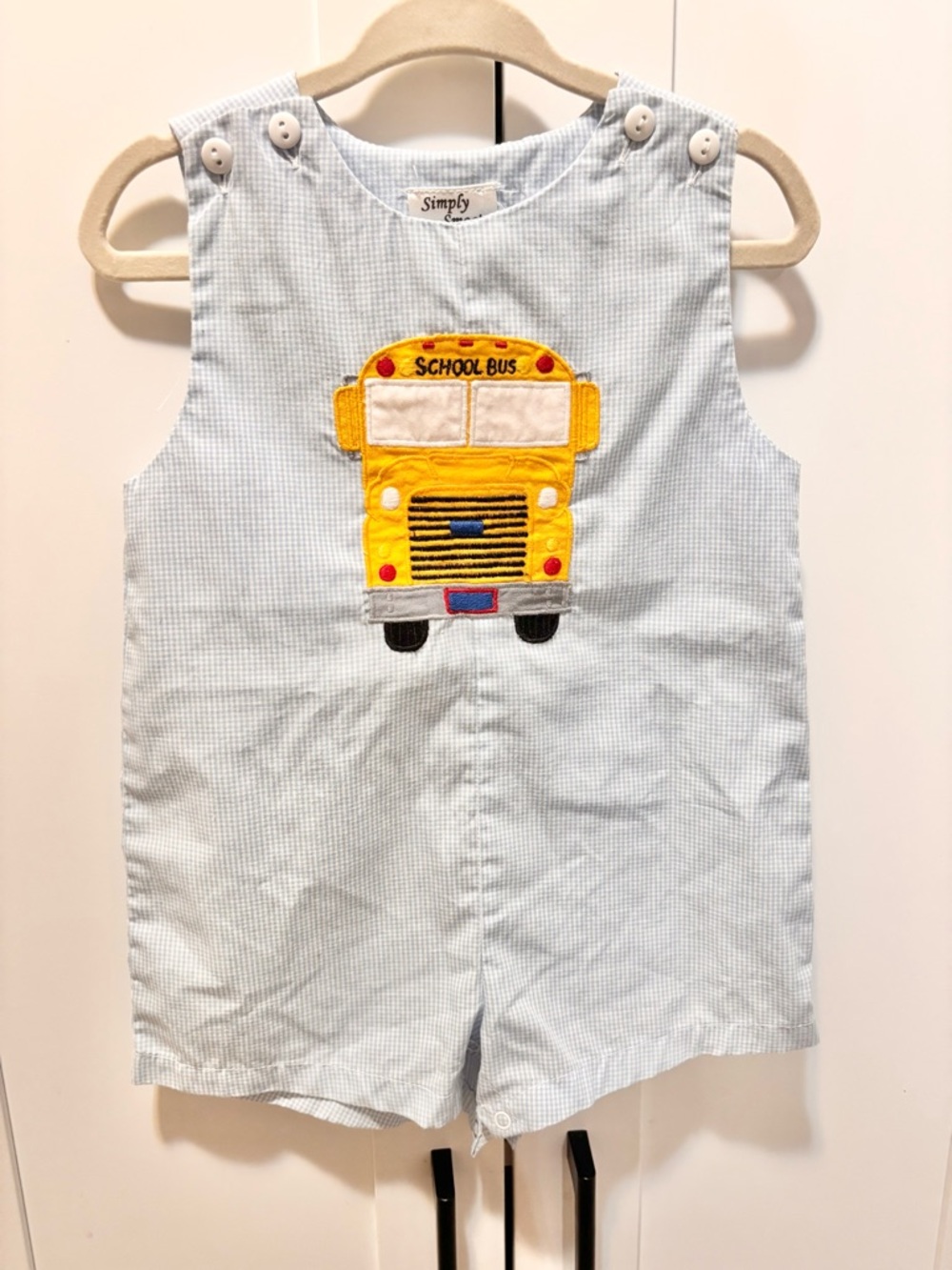 Blue First Day School Bus JonJon